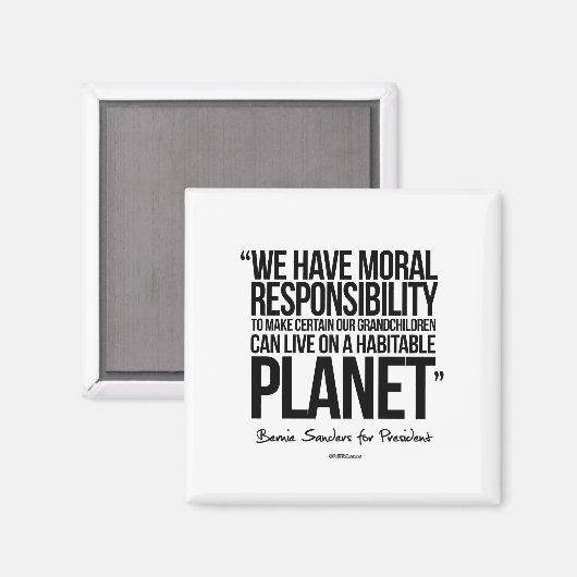 Aimant Nous avons une responsabilité morale (Recto/Verso)