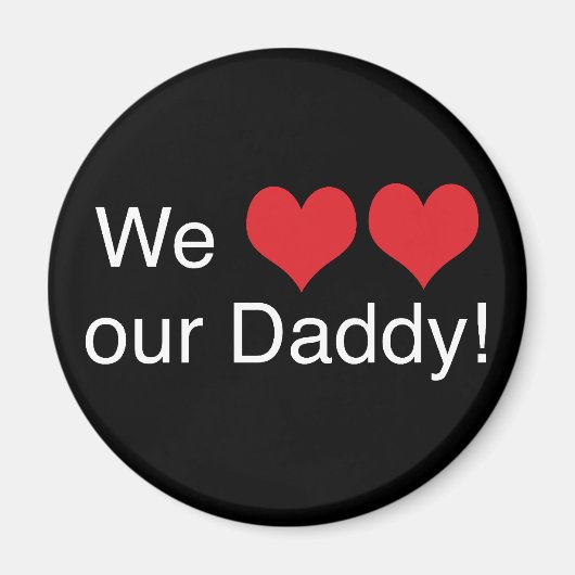 Aimant Nous Coeur Papa (Devant)