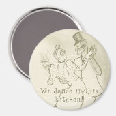Aimant Nous dansons dans cette cuisine | Lautrec, couple  (Recto/Verso)