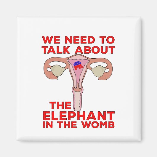 Aimant Nous devons parler de l'éléphant dans le ventre (Devant)