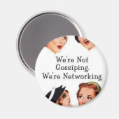 Aimant Nous faisons du réseautage - PAS des commérages ! (Recto/Verso)