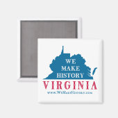 Aimant Nous faisons l'histoire Virginie (Recto/Verso)