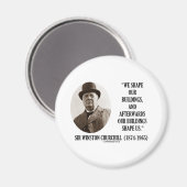 Aimant Nous Formons Nos Bâtiments (Citation De Winston Ch (Recto/Verso)