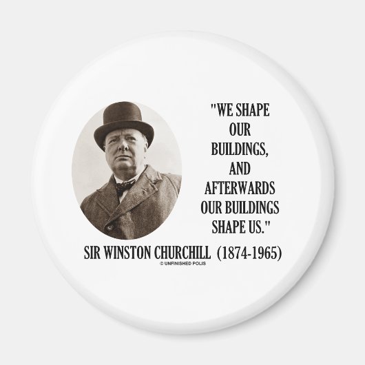 Aimant Nous Formons Nos Bâtiments (Citation De Winston Ch (Devant)