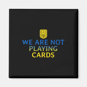 Aimant Nous Ne Jouons Pas De Cartes Trump Zelensky Soutie