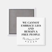 Aimant Nous Ne Pouvons Pas Accepter Les Mensonges Et Rest (Recto/Verso)