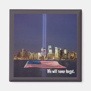 Aimant Nous n'oublierons jamais l'hommage 9-11