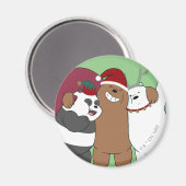 Aimant Nous Ours Nus - Bonnes Fêtes (Recto/Verso)