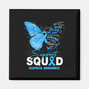 Aimant Nous Portons Bleu Butterfly Support Alopecia Sensi