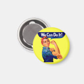 Aimant Nous Pouvons Le Faire - Motivation Pop Art (Recto/Verso)