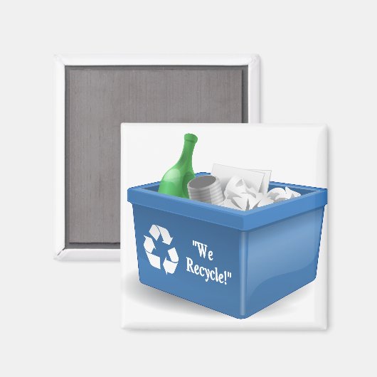 Aimant Nous recyclons (Recto/Verso)