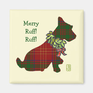 Aimant Nous Scottie Chien Merry Ruff ! Ruff ! Vacance