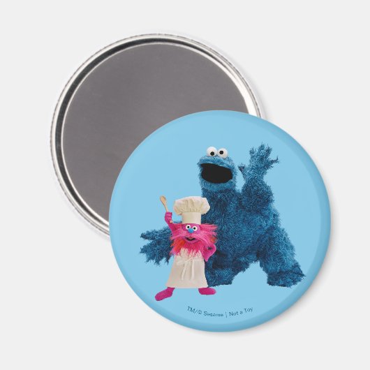 Aimant Nous sommes des gourmands | Pose classique (Recto/Verso)