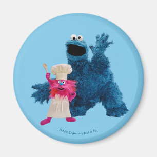 Aimant Nous sommes des gourmands   Pose classique