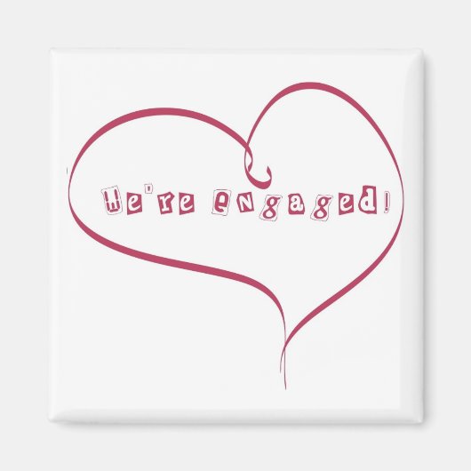 Aimant Nous sommes engagés dans le Faire-part (Devant)