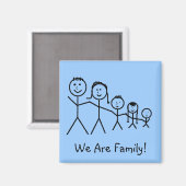 Aimant Nous Sommes Familles ! -magnet (Recto/Verso)