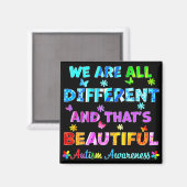 Aimant Nous sommes tous différents (Recto/Verso)