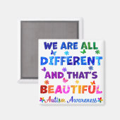 Aimant Nous sommes tous différents (Recto/Verso)