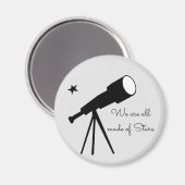 Aimant Nous sommes tous faits de télescope Stars (Recto/Verso)