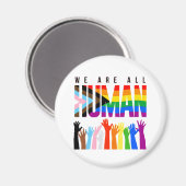 Aimant Nous sommes tous humains (Recto/Verso)