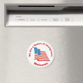 Aimant Nous sommes une nation d'immigrants - Bienvenue (In Situ (Lave-vaisselle))