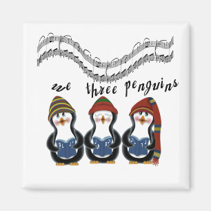 Aimant Nous trois pingouins T-shirts et cadeaux de vacanc