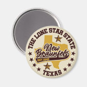 Aimant Nouveau Braunfels, Texas (Recto/Verso)