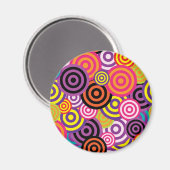 Aimant Nouveau cercle art Abstrait (Recto/Verso)