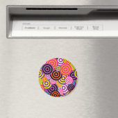Aimant Nouveau cercle art Abstrait (In Situ (Lave-vaisselle))