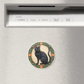 Aimant Nouveau Chat Noir (In Situ (Lave-vaisselle))