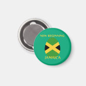 Aimant nouveau début Jamaïque (Recto/Verso)
