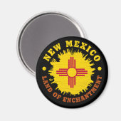 AIMANT NOUVEAU DRAPEAU D'ÉTAT DU MEXIQUE (Recto/Verso)