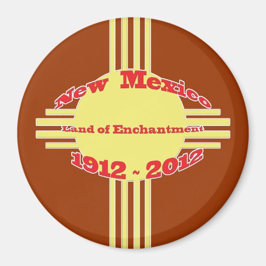 Aimant Nouveau-Mexique - Célébration du centenaire de Zia (Devant)
