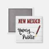 Aimant Nouveau-Mexique Notaire Public Bourgogne Stylo d'e (Recto/Verso)