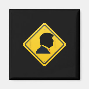 Aimant Nouveau ! Panneau de signalisation routier jaune T