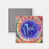 Aimant Nouveau Whimsical BoHo Inspirationnel Trendy Fun (Recto/Verso)