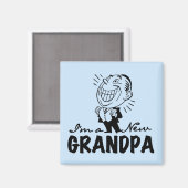 Aimant Nouveaux T-shirts et cadeaux de sourire de grand-p (Recto/Verso)