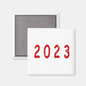 Aimant Nouvel an 2023, numéro 2023, cadeau de nouvelle an (Recto/Verso)