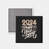 Aimant Nouvel An 2024 Chargement (Recto/Verso)