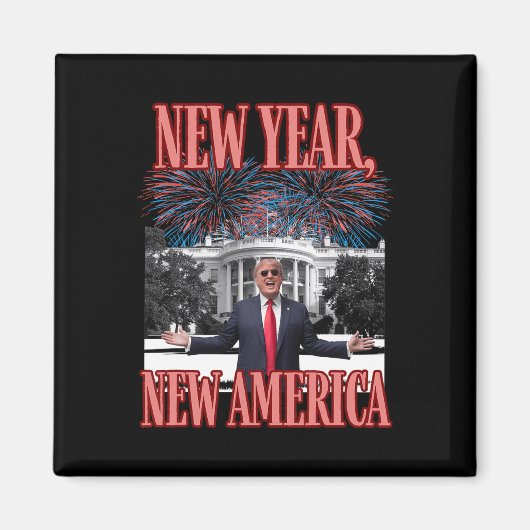 Aimant Nouvel an drôle de Trump (Devant)