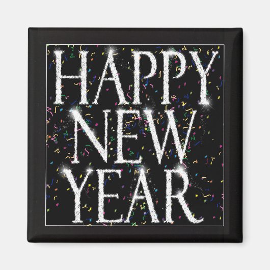 Aimant Nouvel An flamboyant (Devant)