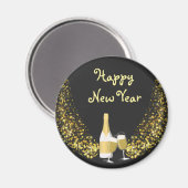 Aimant Nouvel An heureux (Recto/Verso)