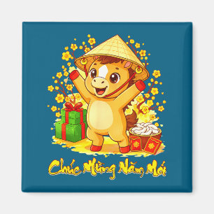 Aimant Nouvel an lunaire vietnamien 2026 tet viet chuc mu