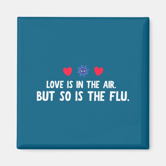 Aimant Nouvelle Air Si Flu Saint-Valentin (Devant)