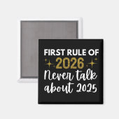 Aimant Nouvelle année 2026 Drôle  (Recto/Verso)