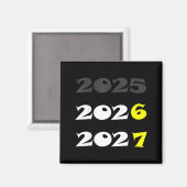 Aimant Nouvelle Année Drôle 2026 Six Sept 67 Mème (Recto/Verso)