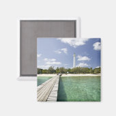 Aimant Nouvelle-Calédonie, Islet Amedee. La jetée de l'îl (Recto/Verso)