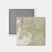 Aimant Nouvelle carte correcte de l'Écosse (Recto/Verso)