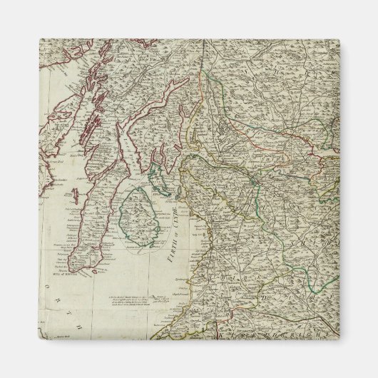 Aimant Nouvelle carte correcte de l'Écosse (Devant)
