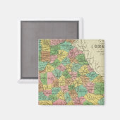 Aimant Nouvelle Carte De Géorgie 2 (Recto/Verso)